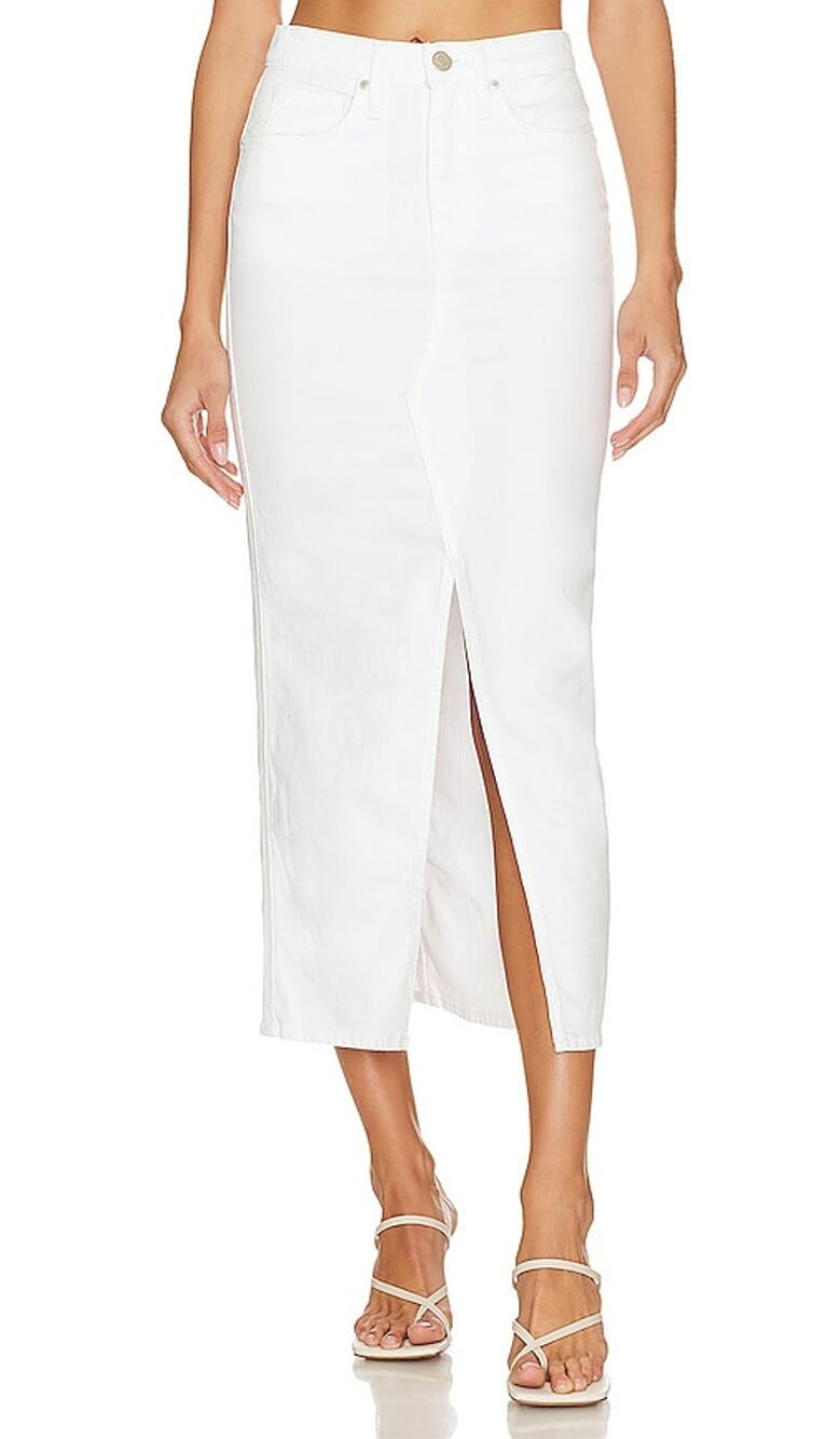 Hudson Sleek White Reconstructed Skirt Size 27